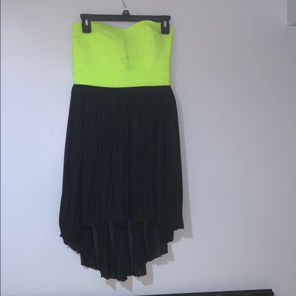 High low flow but tight dress
